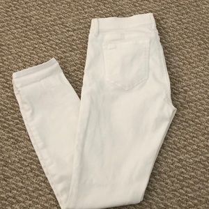 Petite white jeans
